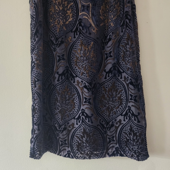 LOFT XSP petite velvet open back mini shift dress cocktail party dress - Picture 2 of 8